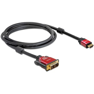 Delock kétirányú  HDMI <-> DVI-D M/M video kábel 3m fekete