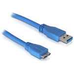 Delock USB-A 3.0 -> USB-B 3.0 micro M/M adatkábel 3m kék