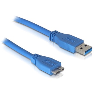 Delock USB-A 3.0 -> USB-B 3.0 micro M/M adatkábel 3m kék