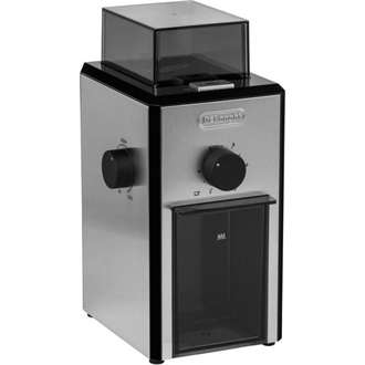 DELONGHI KG89 kávédaráló, 110W, kapacitás: 120g, Ezüst/Fekete