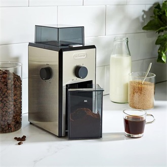DELONGHI KG89 kávédaráló, 110W, kapacitás: 120g, Ezüst/Fekete