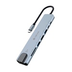 Devia PRO1 8-port 100W USB-C dokkoló szürke