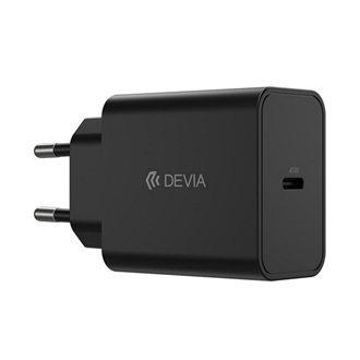 DEVIA ROCKET hálózati töltő Type-C aljzat 45W, PD gyorstöltő, FEKETE