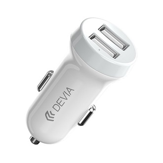 DEVIA SMART SERIES autós töltő 2 USB aljzat 15W FEHÉR