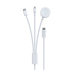 Devia EA520 1db USB-C -> 1db MagSafe 1db Lightning 1db USB-C M/M töltőkábel 1.2m fehér