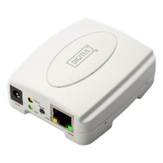 DIGITUS DN-13003-2 Digitus Fast Ethernet nyomtató szerver,USB, 1 x port