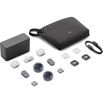 DJI Mic Mini 2 (2 TX + 1 Mobile RX + Charging Case) mikrofon szürke