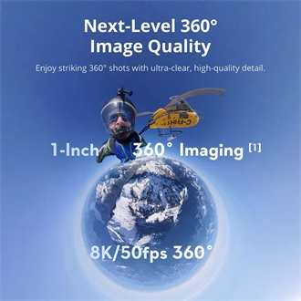 DJI Osmo 360 Adventure sportkamera fekete