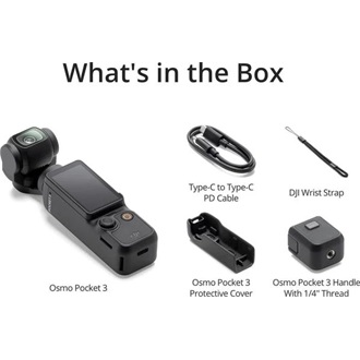 DJI Osmo Pocket 3 videokamera fekete
