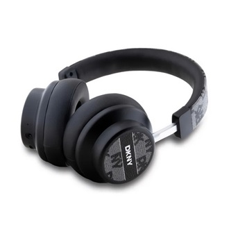 DKNY PU LEATHER CHECKERED PATTERN bluetooth fejhallgató SZTEREO (v5.3, mikrofon) FEKETE