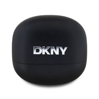DKNY SATINY FINISH bluetooth fülhallgató SZTEREO (v5.3, TWS, mikrofon, zajszűrő + töltőtok) FEKETE