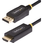 StarTech DisplayPort 1.4 -> HDMI 2.0b M/M aktív video kábel 1m fekete