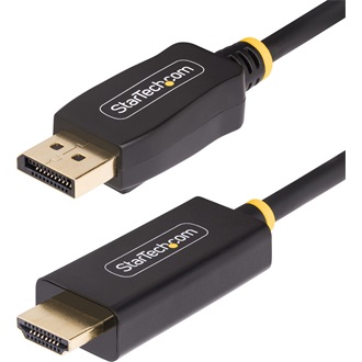 StarTech DisplayPort 1.4 -> HDMI 2.0b M/M aktív video kábel 1m fekete