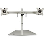 StarTech DUAL-MONITOR STAND - HORIZONTAL FOR UP TO 24IN MONITORS - SILVER