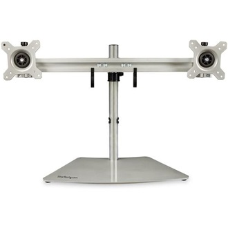 StarTech DUAL-MONITOR STAND - HORIZONTAL FOR UP TO 24IN MONITORS - SILVER