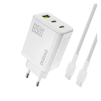 Dudao A29C GaN 65W univerzális hálózati töltő adapter fehér