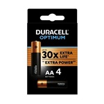 DURACELL OPTIMUM tartós elem (AA, LR6, 1.5V, alkáli) 4db/csomag