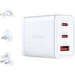 D-Link DCP-651 GaN 65W univerzális hálózati töltő adapter fehér
