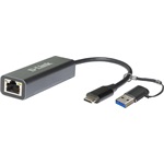 D-Link DUB-2315 2,5Gb/s USB-A / USB-C RJ45 hálózati adapter (RTL8156B)