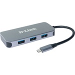 D-Link DUB-2335 6-port 60W USB-C dokkoló szürke
