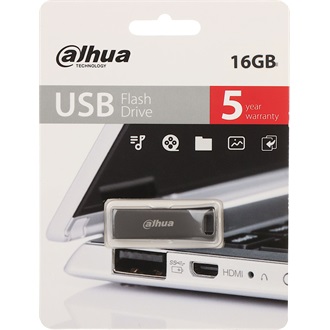 Dahua 16GB U156-20 vízálló ütésálló USB 2.0 pendrive BOX fekete