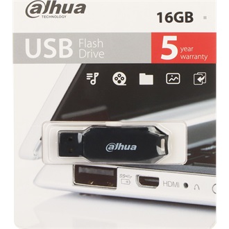Dahua 16GB U176 USB-A 2.0 pendrive BOX fekete