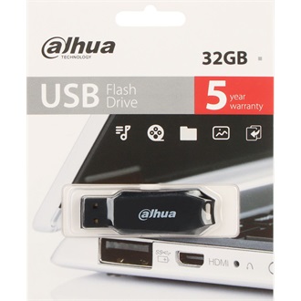 Dahua 32GB U176 USB-A 2.0 pendrive BOX fekete