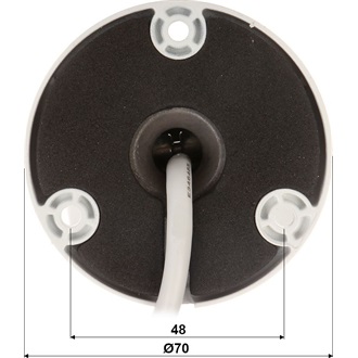 Dahua IP csőkamera - IPC-HFW3249E-AS-LED (AI, 2MP, 2,8mm, H265+, IP67, ICR, WDR, SD, I/O, PoE, audio, mikrofon)