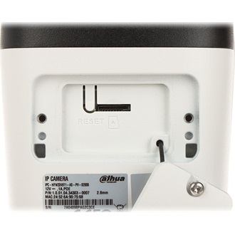 Dahua IP csőkamera - IPC-HFW3249T1-AS-PV (AI, 2MP, 2,8mm, H265+, IP67, ICR, WDR, SD, I/O, PoE, mikrofon; FullColor)