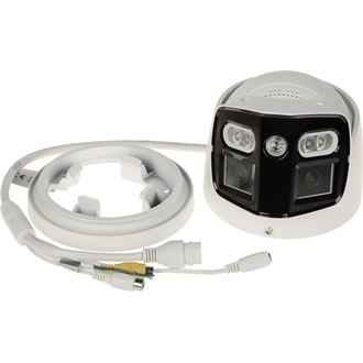 Dahua IP dual turretkamera - IPC-PDW3849-AS-PV (8MP, 2,8mm; H265+, IP67, IR+LED20m, ICR, WDR, PoE, mikrofon, AI; Tioc)