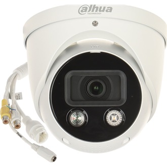 Dahua IP turretkamera - IPC-HDW3549H-AS-PV (5MP, 2,8mm, H265+, IP67, IR+LED30m, ICR, WDR, SD, PoE, mikrofon, TIOC)