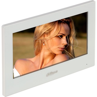 Dahua VTH2621GW-P 7" touchscreen LCD kaputelefon monitor fehér