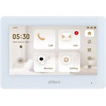 Dahua IP video kaputelefon - VTH5422HW-W (beltéri egység, 2 vezetékes; 7" touch, 3 ajtó, SD, I/O, PoE, wifi, fehér)