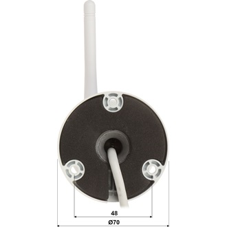 Dahua IP wifi Bullet kamera - IPC-HFW1230DS-SAW (2MP, 2,8mm, kültéri, 2,4GHz; H265, IR30m, IP67, SD; mikrofon; 12VDC)