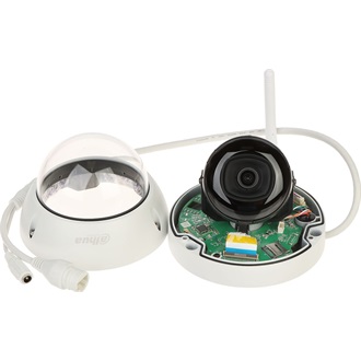 Dahua IP wifi Dome kamera - IPC-HDBW1230DE-SW (2MP, 2,8mm, kültéri, H265, IP67, IR30m, IK10, DWDR, SD, 2.4GHz, 12VDC)
