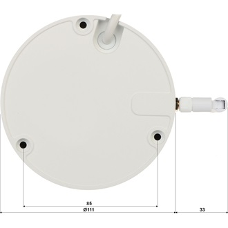 Dahua IP wifi Dome kamera - IPC-HDBW1230DE-SW (2MP, 2,8mm, kültéri, H265, IP67, IR30m, IK10, DWDR, SD, 2.4GHz, 12VDC)