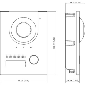 Dahua VTO2202F-P-S2 smart home kaputelefon-kapucsengő IP65