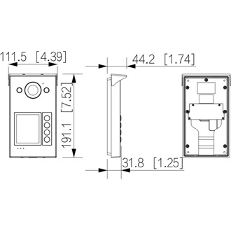 Dahua VTO3311Q-WP Wi-Fi smart home kaputelefon-kapucsengő