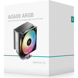 DeepCool AG600 ARGB processzor hűtő ezüst-fekete