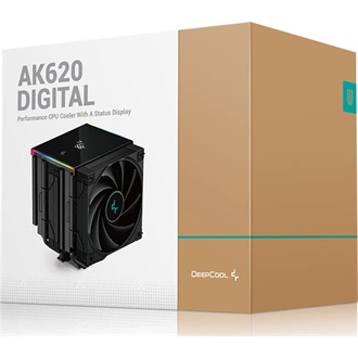 DeepCool AK620 DIGITAL processzor hűtő fekete