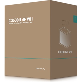 DeepCool CG530U 4F táp nélküli ablakos Mid Tower számítógépház fehér