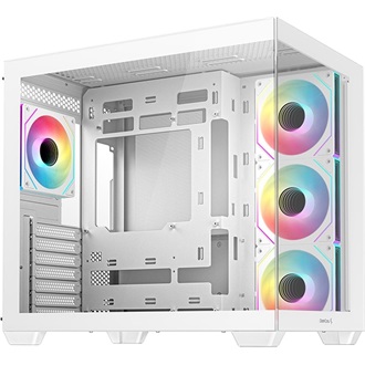 DeepCool CG530U 4F WH táp nélküli ablakos Mid Tower számítógépház fehér