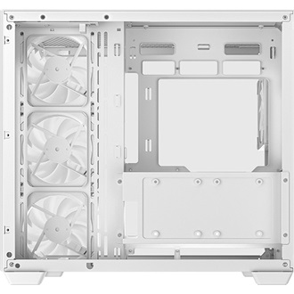 DeepCool CG530U 4F WH táp nélküli ablakos Mid Tower számítógépház fehér