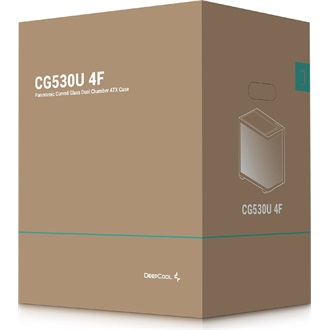 DeepCool CG530U 4F táp nélküli ablakos Mid Tower számítógépház fekete