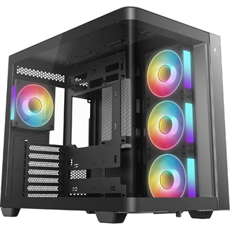 DeepCool CG530U 4F táp nélküli ablakos Mid Tower számítógépház fekete