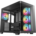 DeepCool CG530U 4F táp nélküli ablakos Mid Tower számítógépház fekete