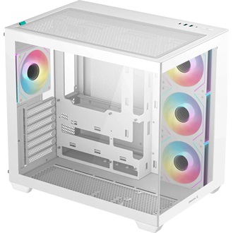 DeepCool CG530 4F WH táp nélküli ablakos Mid Tower számítógépház fehér
