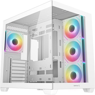 DeepCool CG530 4F táp nélküli ablakos Mid Tower számítógépház fehér