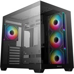 DeepCool CG530 4F táp nélküli ablakos Mid Tower számítógépház fekete