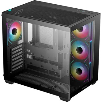 DeepCool CG530 4F táp nélküli ablakos Mid Tower számítógépház fekete
